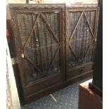 PAIR GLAZED 1930'S CABINETS