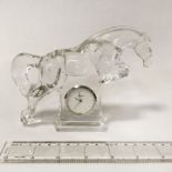 BACCARAT HORSE CLOCK