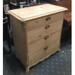 PINE FOUR DRAWER CHEST