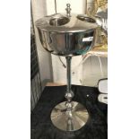 4 BOTTLE CHAMPAGNE COOLER ON STAND - 83CMS TALL