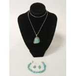 STERLING SILVER TURQUOISE JEWELLERY