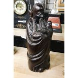 HARDWOOD CHINESE FIGURE - 38CMS