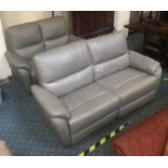 3 & 2 SEATER ASHLEY MANOR RAPHA ELECTRIC RECLINING SOFAS - EX DEMO