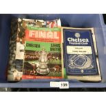 COLLECTION OF FOOTBALL PROGRAMMES - CHELSEA, SPURS & ARSENAL - 1950, 1960 & 1980