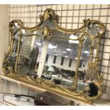 ORNATE GILT FRAMED MIRROR APPROX 1M X 1.5M