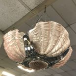 ART DECO CEILING LIGHT WITH SHELL DESIGN - 46CMS (DIAM)