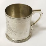 HM VICTORIAN SILVER CHRISTENING MUG