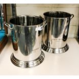 PAIR LOUIS ROEDERER WINE COOLERS - 25CMS (H)