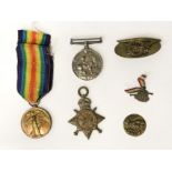 TWO WW2 MEDALS & OTHER ITEMS SGT J.D WATSON RA 1001087