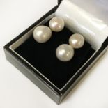 9CT GOLD CULTURED & SOUTH SEA PEARL STUDS
