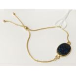 9CT GOLD DRUZY GEMSTONE BRACELET