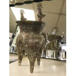 CHINESE BRONZE CENSER - 35 CMS