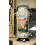 TALL HAND PAINTED VASE - 44 CMS