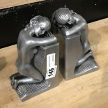 PAIR OF SLEEPING NUDE BOOKENDS - 15 CMS (H)