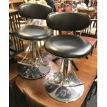 TWO SWIVEL STOOLS