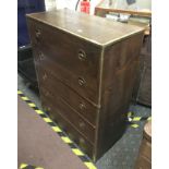 5 DRAWER MILITARY STYLE CHEST