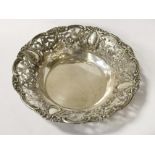 LARGE HM 800 SILVER PIERCED BOWL