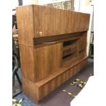 THREE SECTION DANISH ROSEWOOD CABINETS
