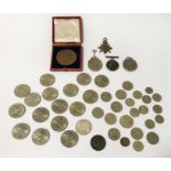 QTY VARIOUS MEDALS & COINS