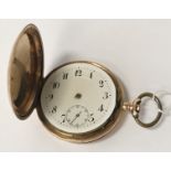 14CT GOLD POCKET WATCH - NEEDS RESTORING