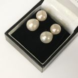 9CT GOLD CULTURED & SOUTH SEA PEARL STUDS