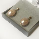 9CT GOLD PEARL STUD EARRINGS