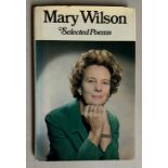 SIGNED POETRY BOOK MARY / HAROLD WILSON