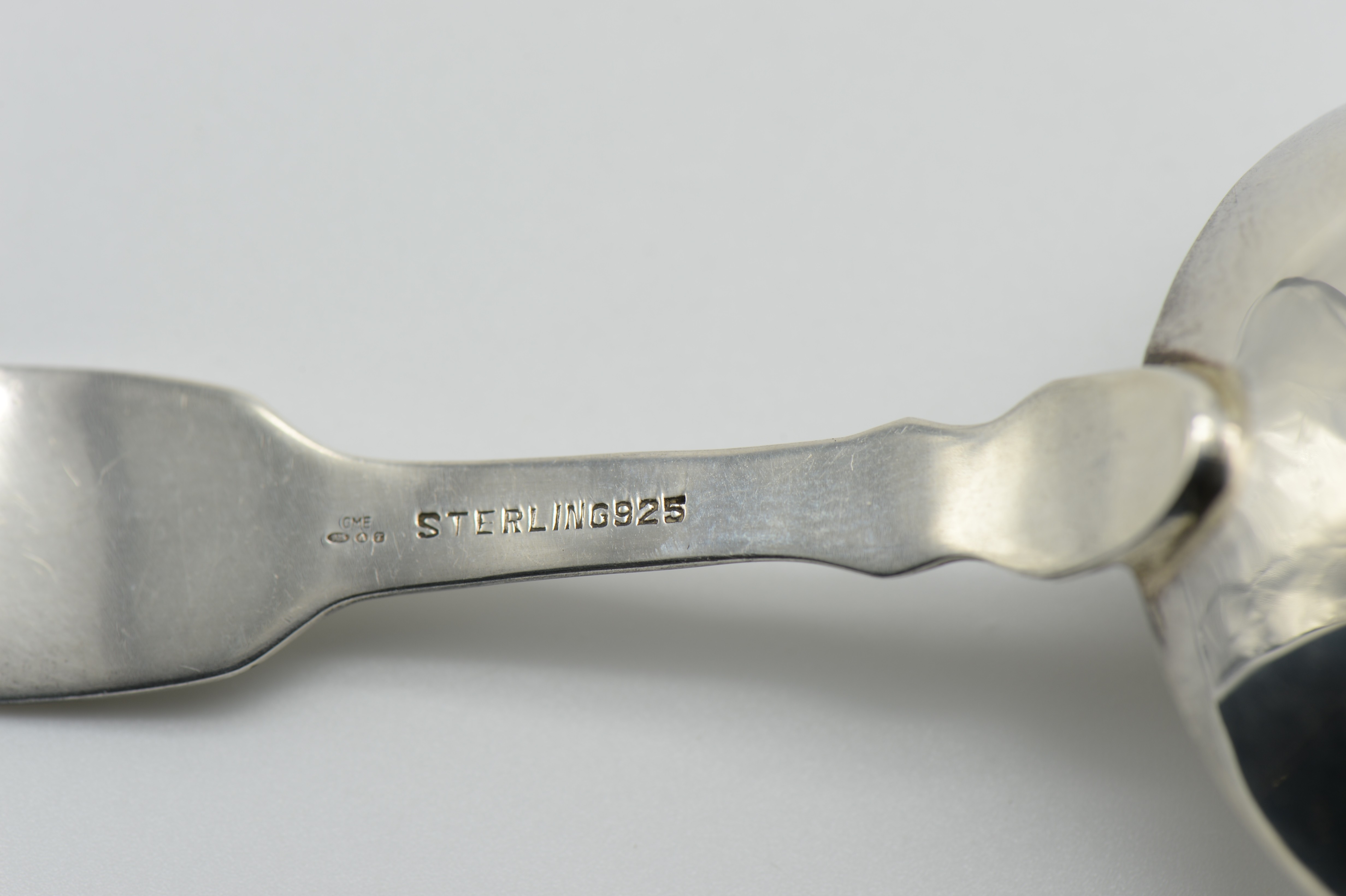 HALLMARKED SILVER TEA CADDY SPOON IMPORTED FOREIGN SILVER - Image 4 of 4