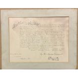 KING GEORGE V MILITARY ORDERS CERTIFICATE TO LIEUTENANT HENRY WILLIAM JACK VOLUNTEER FORCE