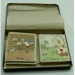 SELECTION OF VARIOUS HENRY KENSITAS CIGARETTES CARDS CARL ANDERSON (ILLUSTRATOR)