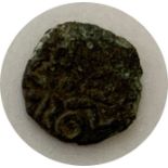 ANGLO SAXON OSBERT KING OF NORTHUMBRIA A.D. 862 - 867 COPPER SCEAT