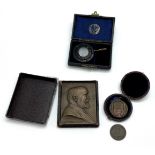 SELECTION OF VARIOUS MEDICAL EPHEMERA INCLUDING BRONZE PLAQUE, MEDAL