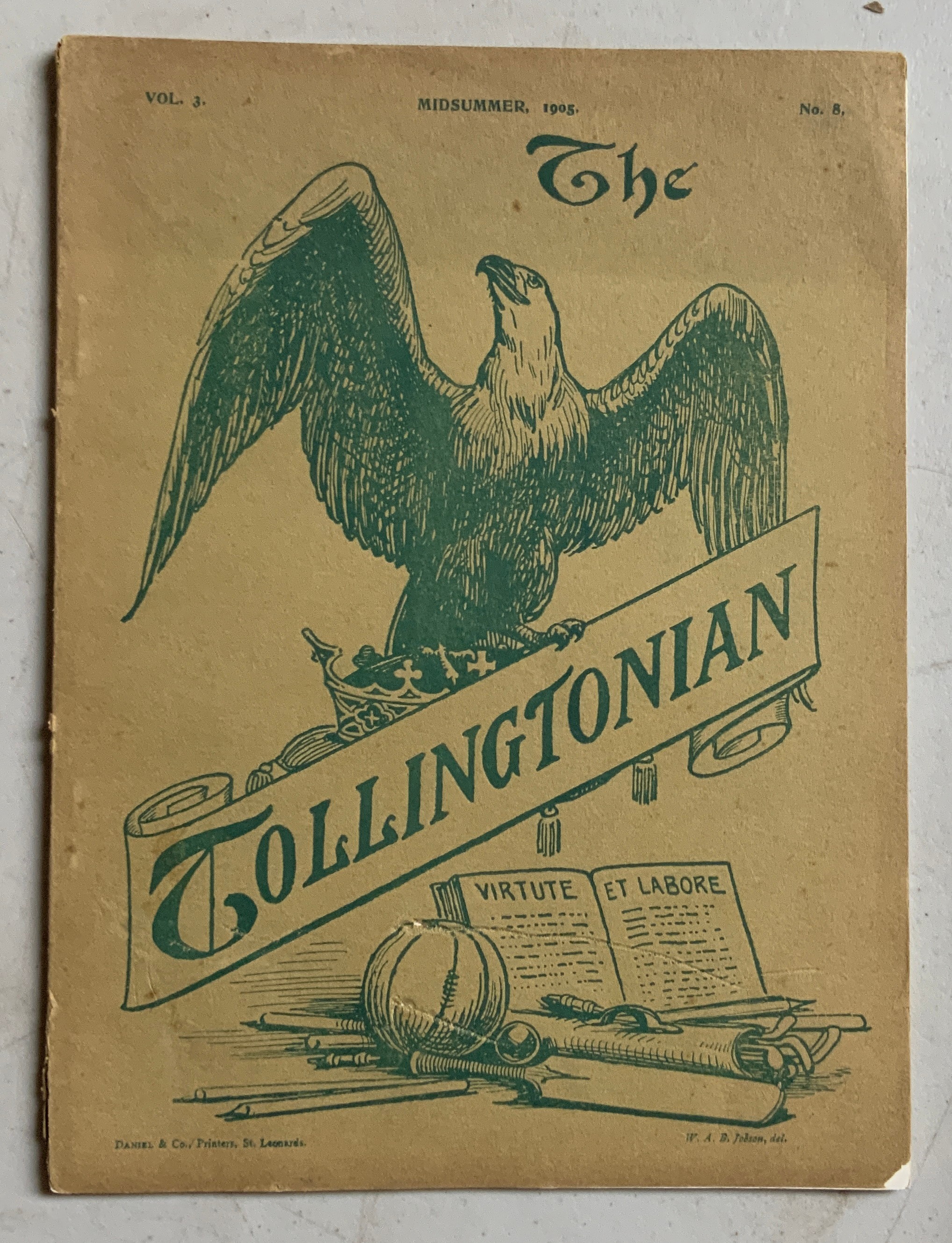 SELECTION OF THE TOLLINGTONIAN JOURNAL 1903 - 1906