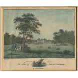 COLOUR ENGRAVING OF PRESTON HALL