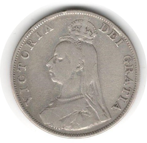 LARGE SILVER COIN 1889 QUEEN VICTORIA