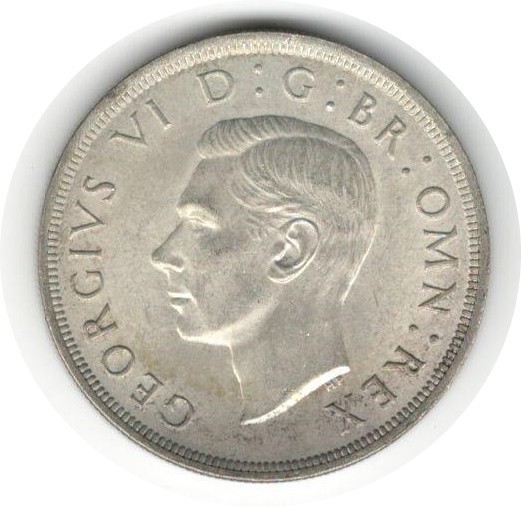 LARGE SILVER COIN 1937 KING GEORGE VI - Image 2 of 2