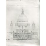PRINT PHOTOGRAPH DRAWING OF LIVERPOOL METROPOLITAN CATHEDRAL