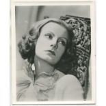 PRESS PHOTOGRAPH OF GRETA GARBO