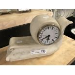CLOCK ON MARBLE BASE - 31 CMS (L)