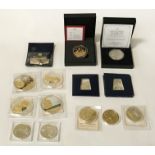 SELECTION OF VARIOUS SOUVENIR & COMMEMORATIVE COINS