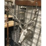 METAL HANGING STAGS HEAD - 50 CMS