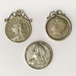 THREE SILVER COINS INCL. 1987 80 CENTAVO SILVER MEDAL