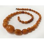 AMBER NECKLACE - APPROX 75 GRAMS