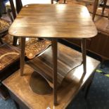 VINTAGE ROSEWOOD SWIVEL TABLE