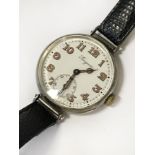 VINTAGE LONGINES GENTS WATCH - SILVER BACK