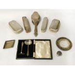 HM SILVER CHRISTENING SET & OTHER HM SILVER ITEMS