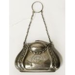 HM SILVER PURSE - 10CMS L