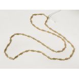 9CT GOLD CHAIN 27 INCHES LONG - 16.5 GRAMS