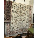 NORTH EAST PERSIAN PART SILK MESHAD CARPET 300CM X 200CM