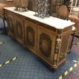 MARBLE TOP SIDEBOARD